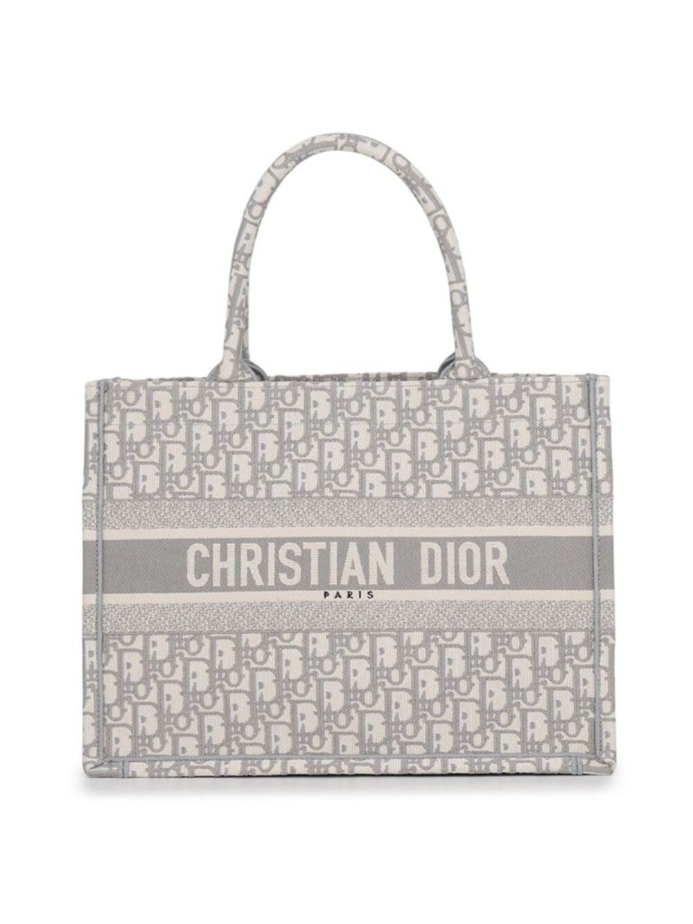 Dior Tote Bag Oblique Book Medium Canvas